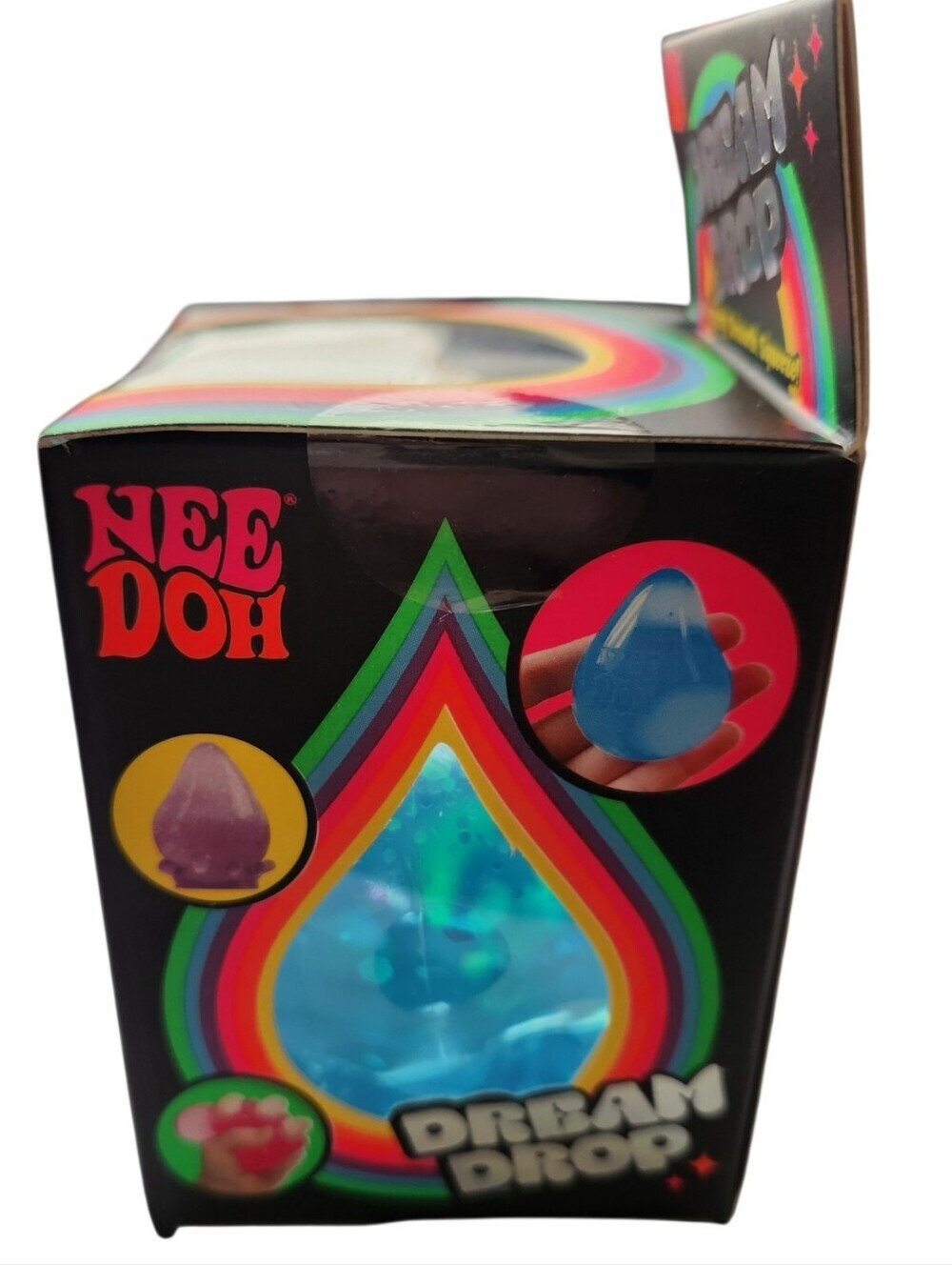 NEW NeeDoh Dream Drop Teal Dreamy Smooth Squeeze & Splash Display Stand Sparkle - Picture 3 of 6
